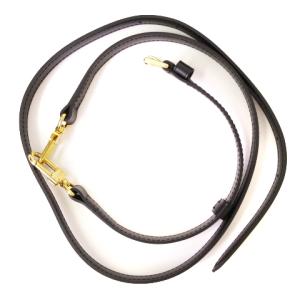 LOUIS VUITTON レザーショルダーストラップ ブラック