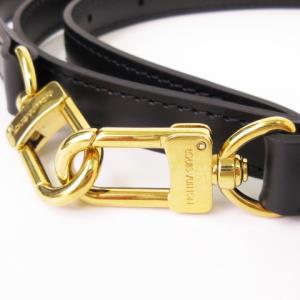LOUIS VUITTON レザーショルダーストラップ ブラック