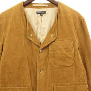 Engineered Garments 19AW No Collar Jacket - 8W Corduroy ブラウン