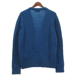 Maison Kitsuné 良品 19AW LAMBSWOOL CARDIGAN M ブルー 