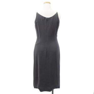 GIORGIO ARMANI ドレスノースリーブワンピース 38 グレー