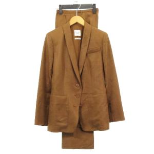 ゴルチエ期 セットアップ スーツ リネン ブラウン