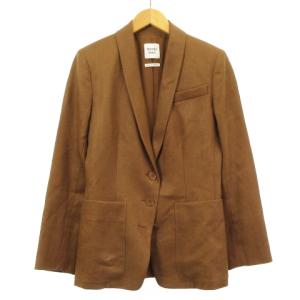 HERMES ゴルチエ期 セットアップ スーツ リネン ブラウン