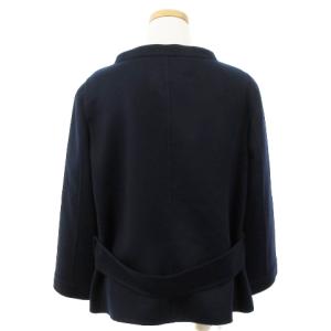 Loro Piana 近年モデル ショートコート スタンドカラー カシミヤ イタリア製 38 紺