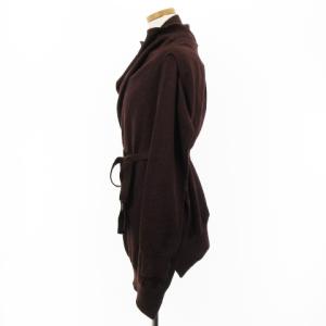 Martin Margiela 4 09AW カーディガン 長袖 アシンメトリー ベルト M ブラウン