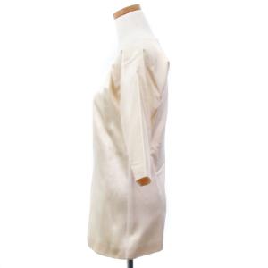 PRADA ブラウス カットソー 五分袖 バックジップ シルク 100％ イタリア製 ベージュ系 40