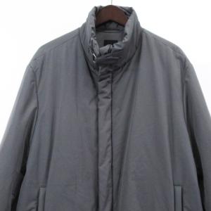 HUGO BOSS 中綿 ジャケット コート スタンドカラー グレー 50 アウター ECR14