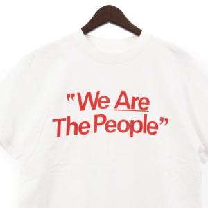 sacai 19SS We Are The People Tシャツ 半袖 プリント コットン 1 ホワイト
