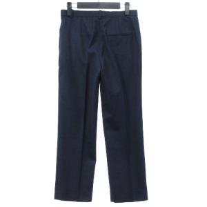 HERMES ゴルチエ期 パンツ スラックス ウール フランス製 紺 34
