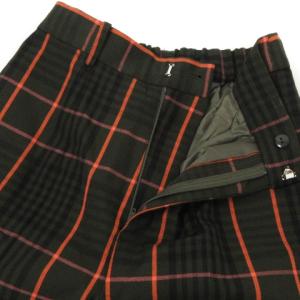 Ameri VINTAGE タグ付き CHEERFUL CHECK PANTS ストレート パンツ チェック グリーン M