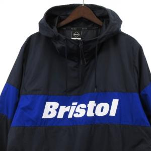 F.C.Real Bristol 18SS COLOR BLOCK ANORAK パーカー ロゴプリント ブラック