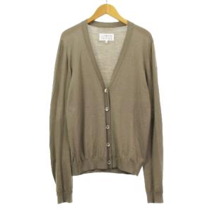 16AW S51HA0672 カーディガン エルボーパッチ L グレージュ