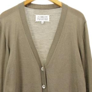 Maison Margiela 16AW S51HA0672 カーディガン エルボーパッチ L グレージュ