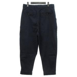 AMI Alexandre Mattiussi A18T617.810 オーバーサイズ キャロットフィット パンツ ネイビー