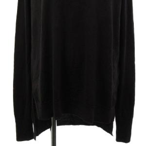 JOHN SMEDLEY セーター ニット 長袖 ハイゲージ サイドスリット ロングテール ウール 英国製 ブラウン S
