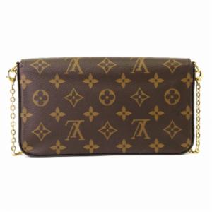 LOUIS VUITTON M61276 モノグラム ポシェット・フェリシー ショルダーバッグ チェーンウォレット フューシャ
