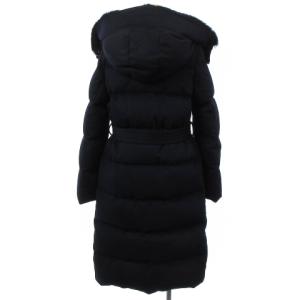 MACKINTOSH カシミヤダウンコート ラビットファー 34 紺