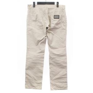 DOLCE&GABBANA 14GOLD チノパン ロゴ プレート コットン イタリア製 48 ベージュ