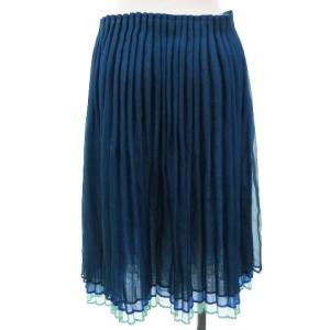 ISSEY MIYAKE 10AW スカート プリーツ ティアード 2 ブルー