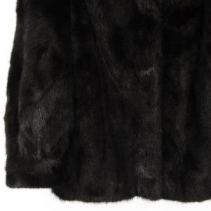 SAGA MINK 銀サガ Belle Vision ミンクファー コート ショート丈 毛皮 ブラック