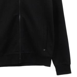 EMPORIO ARMANI EA7 logo print hoodie パーカー スウェット ジップアップ ロゴプリント ブラック