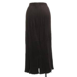 ISSEY MIYAKE スカート ロング プリーツ M ブラウン
