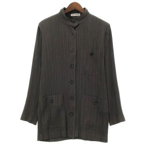 ISSEY MIYAKE 07SS セットアップ プリーツ ジャケット スタンドカラー イージーパンツ M グレー系
