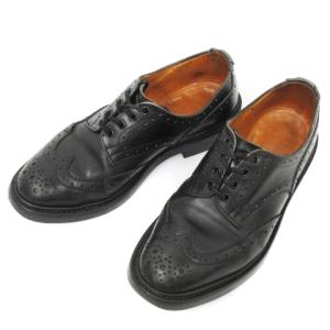 Tricker's バートン カントリー シューズ ウィングチップ M7292 レザー 黒 UK7.5