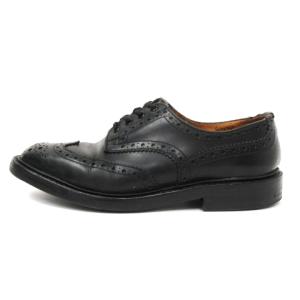 Tricker's バートン カントリー シューズ ウィングチップ M7292 レザー 黒 UK7.5