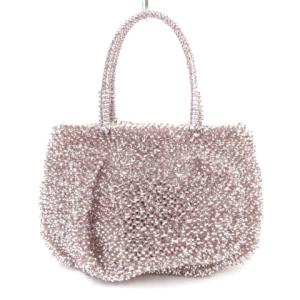 ANTEPRIMA 良品 ワイヤー ハンド バッグ ターンロック ピンク