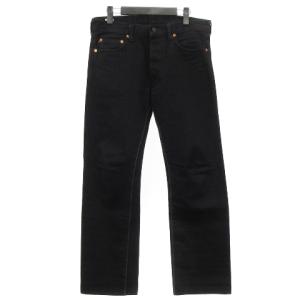 桃太郎ジーンズ MOMOTARO JEANS B0705SP ストレートデニムパンツ W32 ブラック