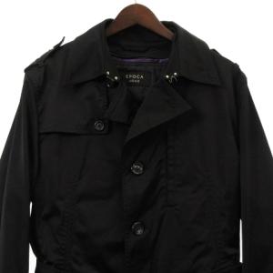 EPOCA UOMO トレンチ コート ロング 中綿ライナー 付き ブラック 48 アウター
