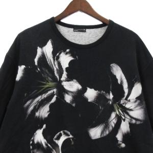 LAD MUSICIAN 18SS Tシャツ カットソー 半袖 フラワープリント 2118-715 ブラック 44