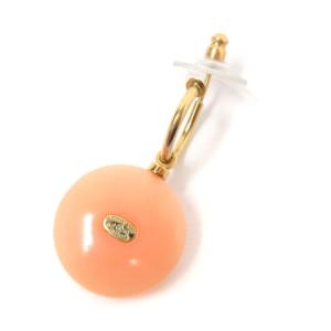 CHANEL 03P スイング ピアス ココマーク プレート フェイクパール フランス製