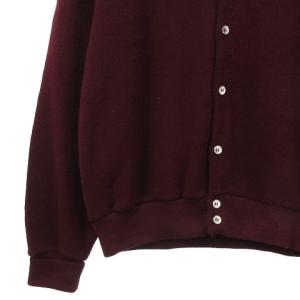 LACOSTE アイゾッド IZOD 80’s 90's ニット アクリル カーディガン 長袖 ヴィンテージ USA製 ボルドー 赤 レッド