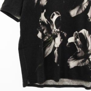 LAD MUSICIAN Tシャツ カットソー 半袖 フラワープリント 花柄 44 ブラック