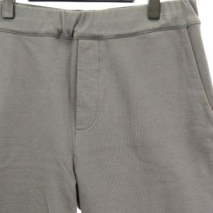 PRADA 19年 イージー ショートパンツ ショーツ スウェット 切替 ロゴ 裏毛 コットン グレー XL