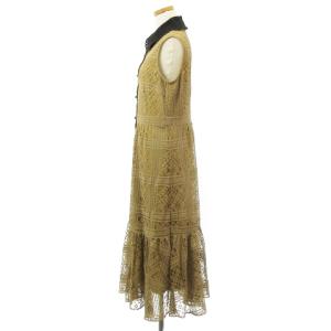 Diagram GRACE CONTINENTAL 21AW ワンピース レース ノースリーブ 38 ベージュ