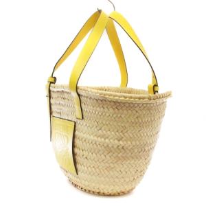 LOEWE BASKET BAG アナグラム かごバッグ M イエロー