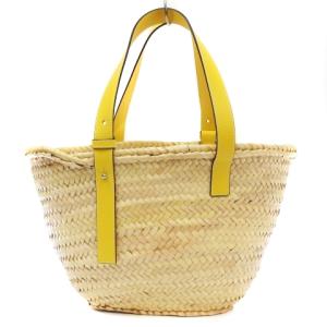 LOEWE BASKET BAG アナグラム かごバッグ M イエロー