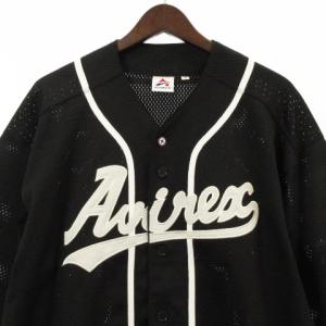 AVIREX 22SS MESH BASEBALL SHIRT 6123340 半袖 ロゴ 