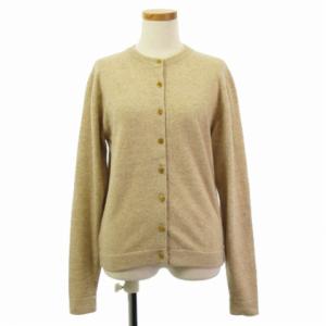 カーディガン セリエボタン カシミヤ100% M ベージュ