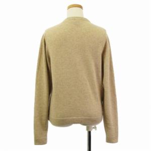 HERMES カーディガン セリエボタン カシミヤ100％ M ベージュ