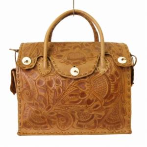 廃盤 希少 Maestra L ボストンバッグ レザー 牛革 大容量 ブラウン系