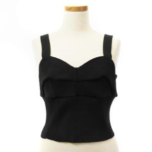 美品 AS1863BK BELLA ショートトップス ビスチェ ニット ブラック