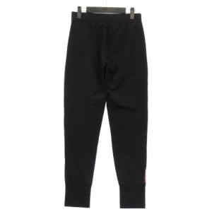 PRADA 17年 ジョガー パンツ スウェット サイドライン ロゴ 132271 ブラック XS