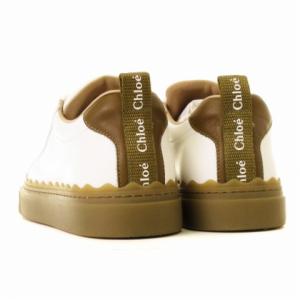 Chloe CH34108B 20AW LAUREN SNEAKERS スカラップ レザー 24cm 白