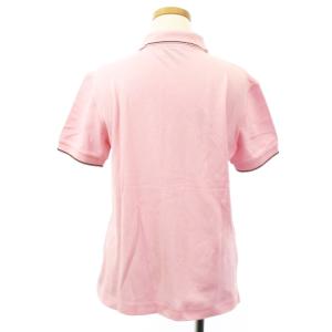 PRADA 21SS ポロシャツ 半袖 鹿の子 ラバーロゴ コットン ピンク S