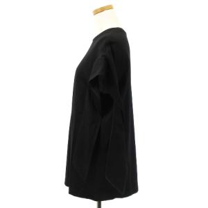 AKIRANAKA 20年 Ilva panel sleeve PO カットソー ブラウス 半袖 1 ブラック