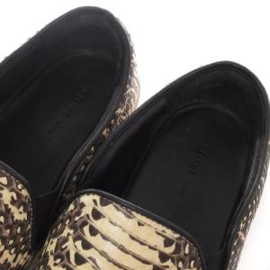 CELINE フィービー期 スニーカー スリッポン パイソン 本革 イタリア製 ホワイト 36.5